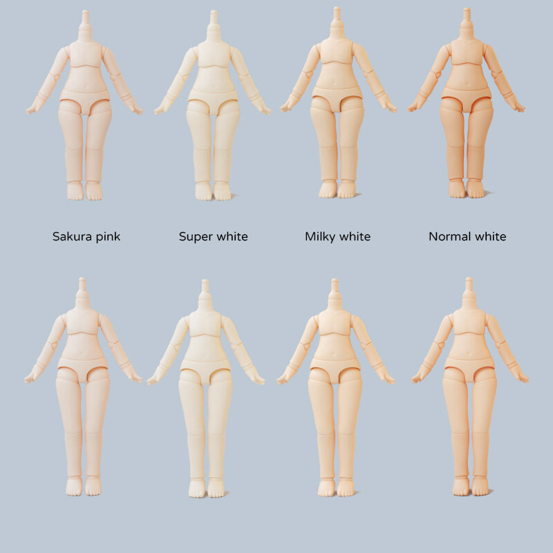 جسم دمية Ymy Ob11 لرأس اللعبة ، مفصل بديل ، نيندوريد مصنوع يدويًا ، إكسسوارات جديدة ، 1 ، 12BJD ، Obitsu 11 ، 10