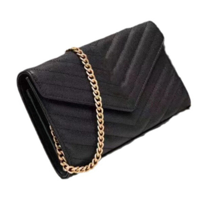 Luxury Brand Women's Cowhide Shoulder Bag Crossbody Y2k Chain Style Handbags for Women Casual High-quality Versatile Messenger