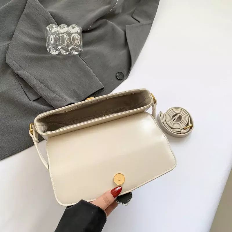 Gürtel Design kleine Retro Pu Leder Umhängetasche für Frauen 2024 y2k koreanische Mode Handtaschen und Geldbörsen weibliche Umhängetaschen