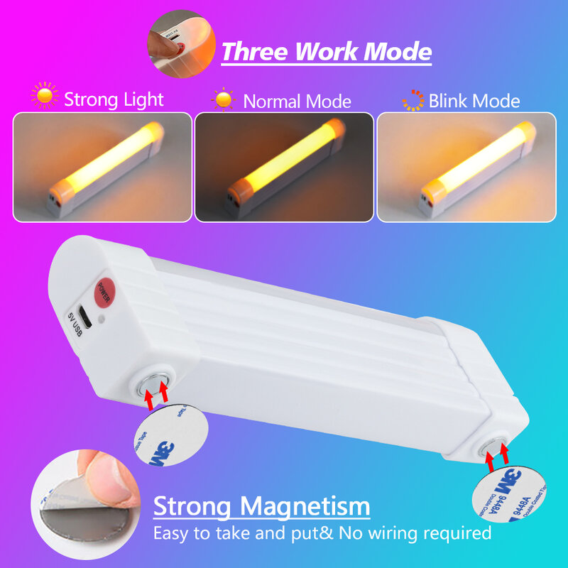 Handheld LED Fill Lights USB Lamps Concert Atmosphere Decorate Wand Rechargable Photography Lighting Dimmable Selfie Flash Lamps