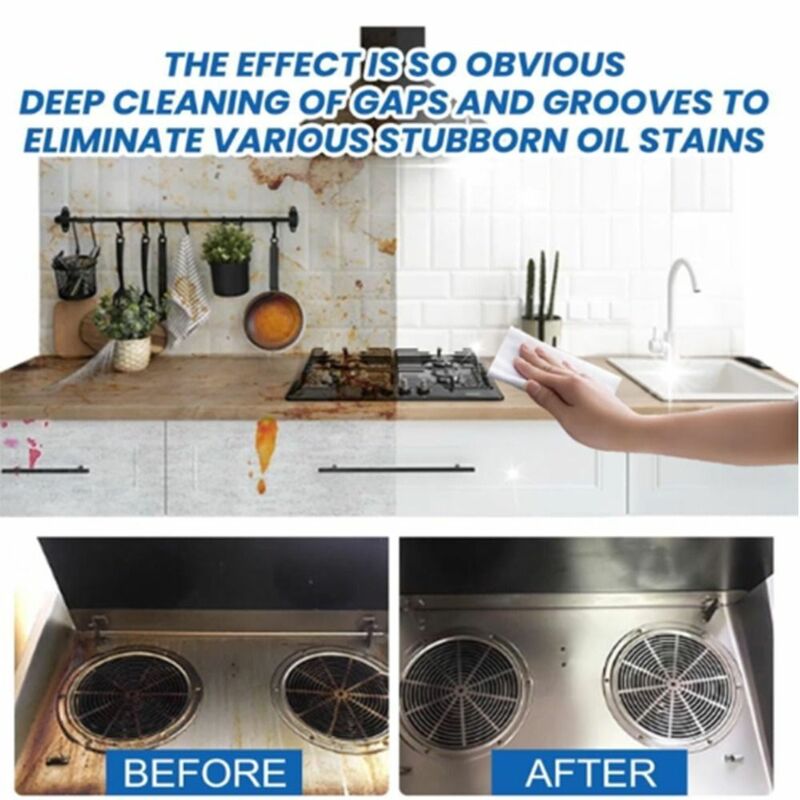 Schiuma olio macchia detergente macchia efficiente non irritante sciogliere la rimozione dello sporco in polvere strumento per la pulizia della cucina cucina