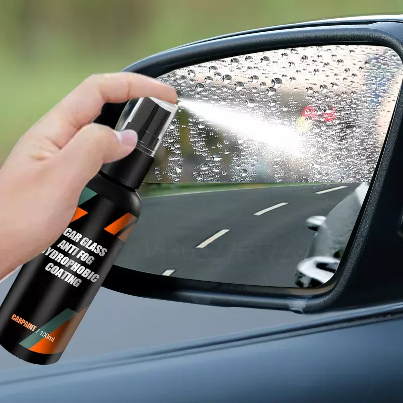 Spray repelente de água para carro, Revestimento Anti Chuva, Vidro do carro, Hidrofóbico, Pára-brisa líquido, Máscara de espelho, Kit Polonês Automático