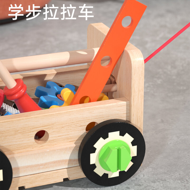 Hxl-Boîte à outils de réparation de simulation pour enfants, assemblage de vis torsadée, jouets de démontage