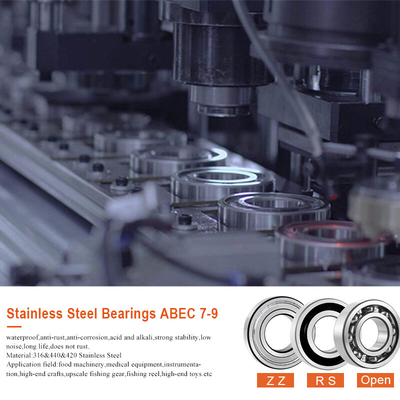Presisi Tinggi SMR74ZZ Stainless Steel Bearing ABEC-7 (10PCS) 4X7X2.5 Mm Miniatur Bantalan Bola L-740ZZ