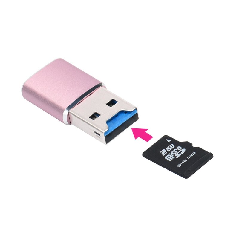 Суперскоростное устройство чтения карт памяти USB 3,0, компактный адаптер для флэш-карт Micro-SD, конвертер TF-карт Micro SDXC