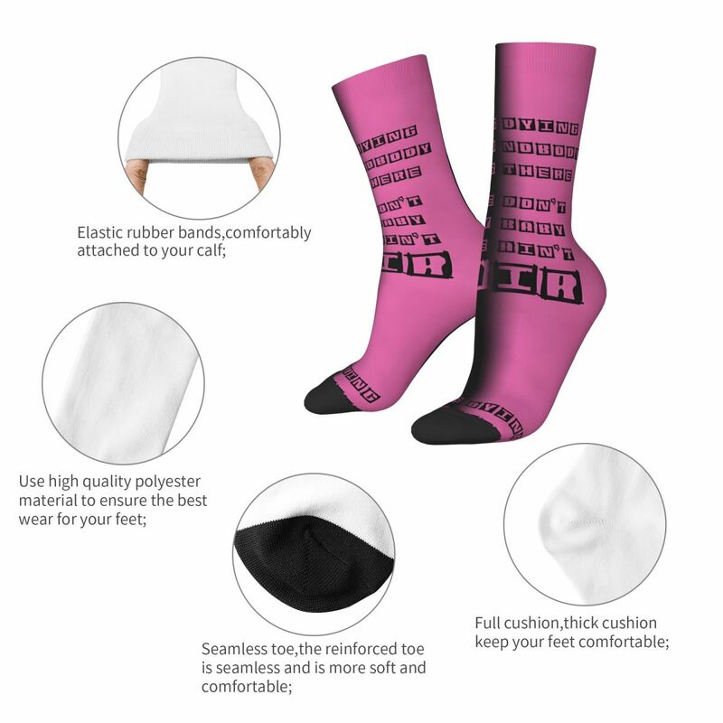 Calcetines de compresión con estampado divertido para hombre y mujer, calcetín Unisex de estilo Hip Hop, Vintage, con citas, Lil Peep, Harajuku, novedad