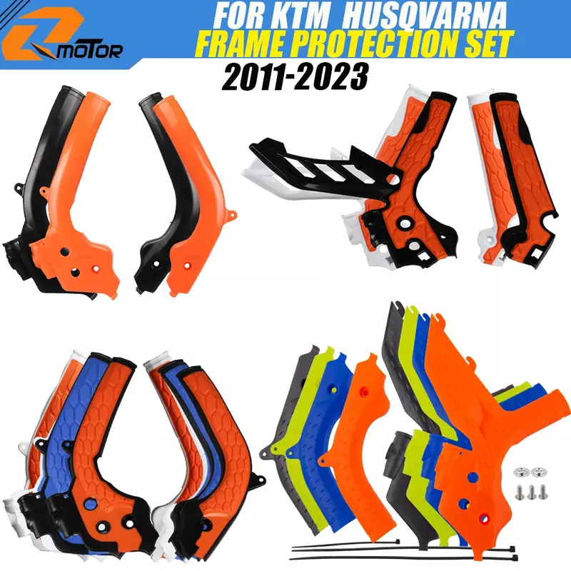Frame Protection Protector Set For KTM SX SXF XC XCF XCW XCFW EXC EXCF SIX DAYS TPI 85 125 150 250 300 350 450 500 Offroad Mx