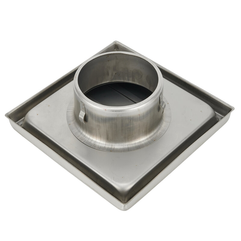 Movable Stainless Steel Vent Air Outlet Wall Ventilation Cap 100mm Anti-rust Corrosion-resistant Durable Silver