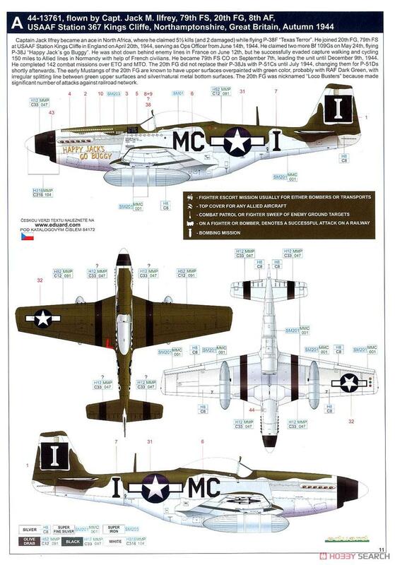Eduard EDU84172 1/48scale P-51D-5 model kit