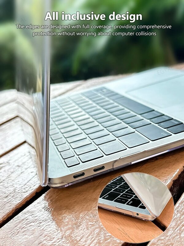 Casing untuk Macbook Air 13 ", casing untuk Aksesori Laptop Macbook Air M1 M2 2023 Air 15 Funda Macbook Pro 14, casing M3 2023 Pro 16 penutup