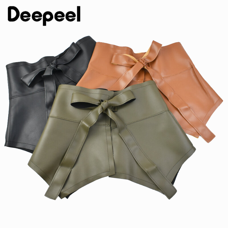 1 pz Deepeel 31.5*73cm moda cintura Extra larga per le donne cravatta fiocco Decor corsetto vestito femminile corsetti di lusso Cummerbunds accessorio