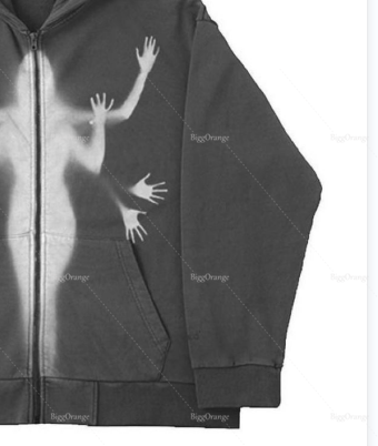 2022 neue grau hoodie weiß porträt persönlichkeit druck traum mädchen druck pullover hoodie männer und frauen top hoodie