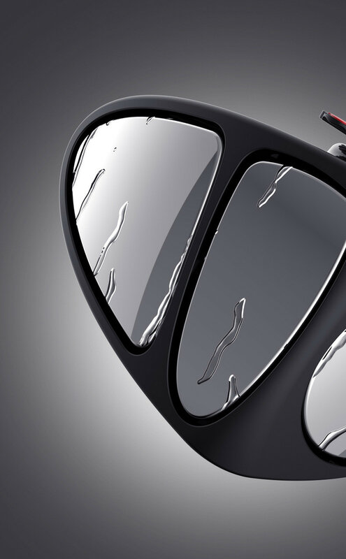 กระจกมองหลัง360มุมกว้างปรับได้อัตโนมัติสำหรับจอดรถกระจกมองข้างมองหลังด้านข้างแบบนูนสำหรับรถยนต์