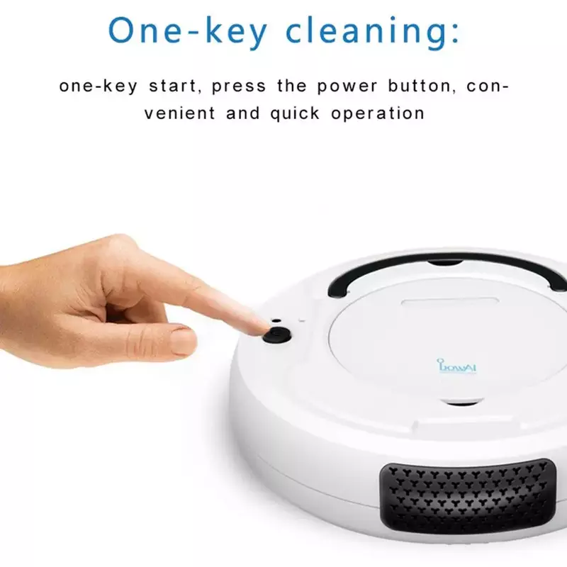 Robot aspirapolvere automatico 3-In-1 Smart Wireless Sweeping Dry Wet Cleaning Machine ricarica aspirapolvere intelligente Home