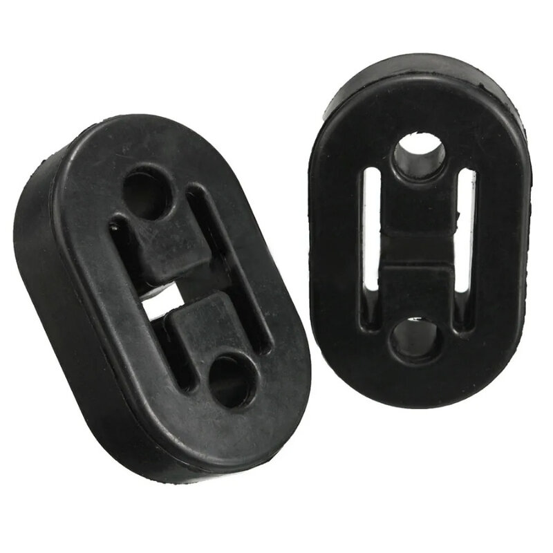 2Pcs Car Black Rubber supporto per scarico staffa per gancio di riparazione parti di ricambio per impieghi gravosi motori per auto accessori universali