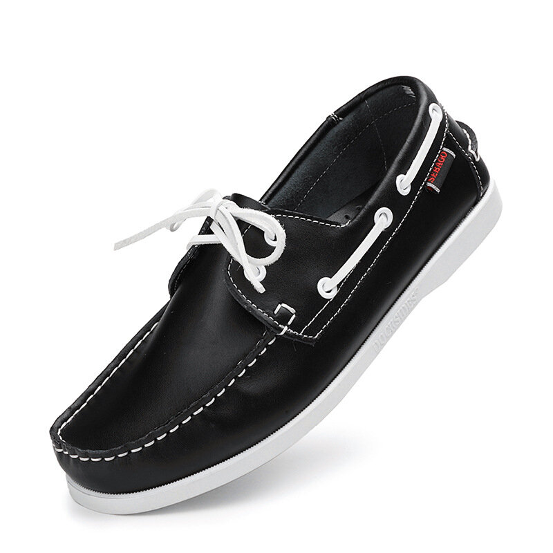 Novo couro genuíno mocassins dos homens tênis de condução sapatos causais sapatos femininos calçado docksides clássico barco sapatos