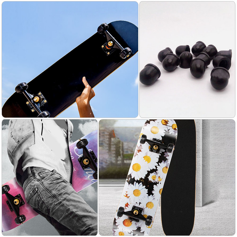 of Size Skateboard Skateboard Truck Hardware Parts Replacement Rubber Cups 0.47/0.63 /0.71  Inch Accessories Parts