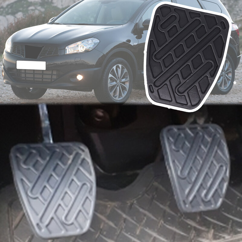 For Nissan Qashqai J10 2007 2008 2009 2010 2011 2012 2013 Dualis Rubber Brake Clutch Foot Pedal Pad Cover Accessories 46531JD00A