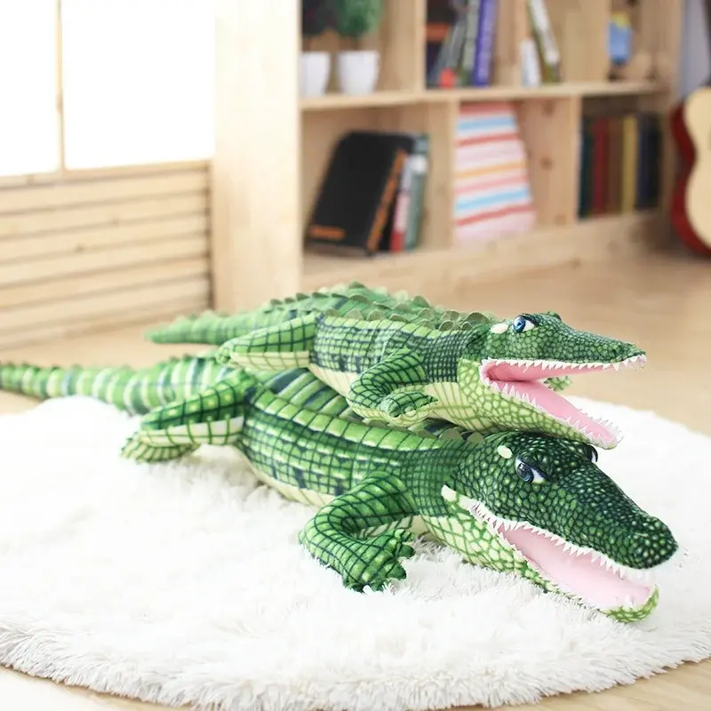 Kawaii Ceative Kussen Voor Kinderen Gift Leuke Grote Simulatie Krokodil Poppen Knuffeldier Echte Leven Alligator Knuffel