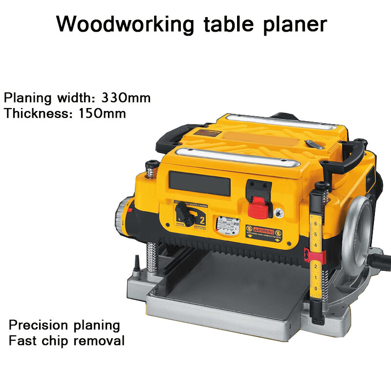 Multifuncional Woodworking Tabela Planing Pressão Plaina Máquina, pequena plaina, Elétrica Espessura Aparelho, Máquina plana, 220V