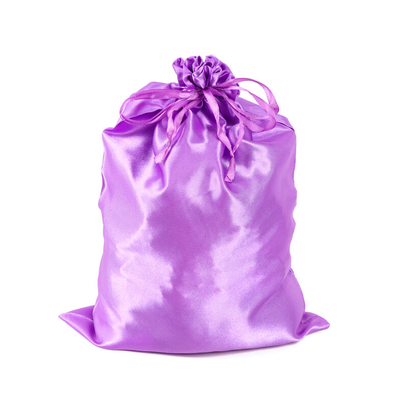 Sac de rangement en satin personnalisé, sac à cordon ultraviolet pour le stockage ultraviolet avec logo