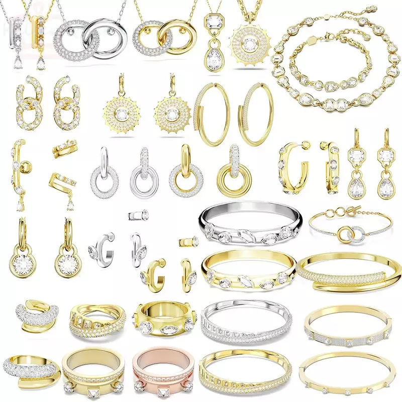 Set di gioielli di moda Charm Classic Exquisite Collection Geometry abile orecchini collana braccialetto gioielli per le donne