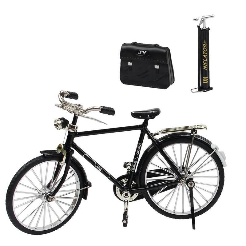 Kit de simulation de mini vélo l'inventaire à l'échelle 1/10, modèle de doigt, jouet de vélo, décoration d'intérieur, modèles de vélo pour bureau