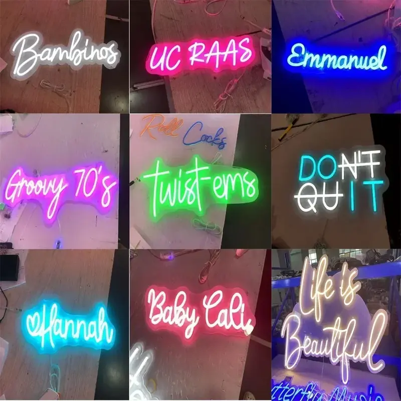 Customized Made Neon Sign Personal LED Neon Lighting For Halloween Gift Decor Christmas Bedroom Coffee Bar Wall Neon Decorations