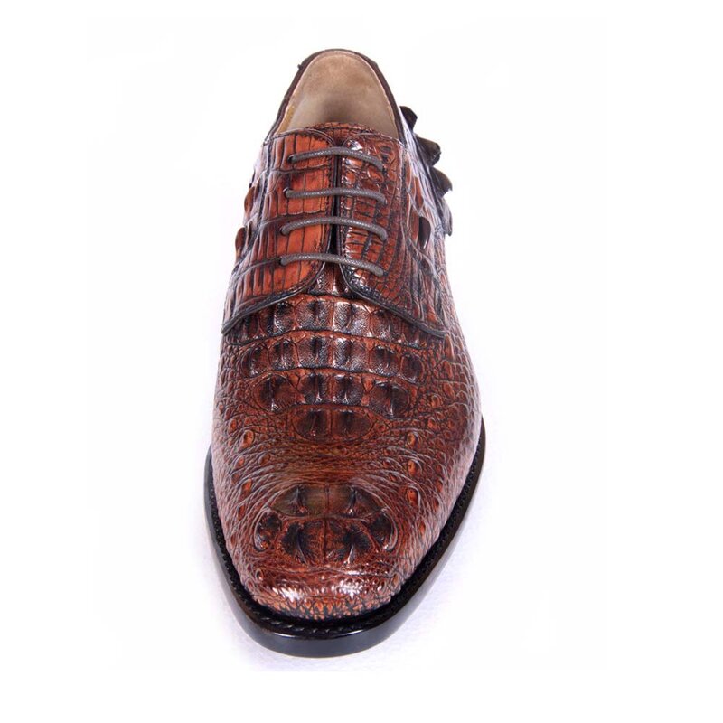 Hulangzhishi new arrivla mężczyźni skóra krokodyla szczotka do butów kolor męskie buty wizytowe obuwie służbowe trend mężczyźni buty