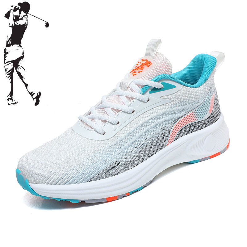 Обувь для гольфа для мужчин и женщин, обувь для бега и прогулок на открытом воздухе для подростков, обувь для гольфа и прогулок большого размера