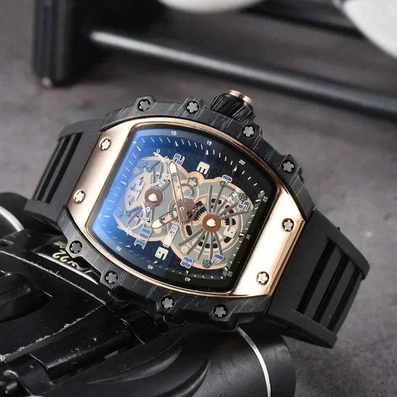 2024 The New Two-colour Personalized Unisex Watch RM 21-01 Multi-function Automatic Quartz Movement Luxury Brand