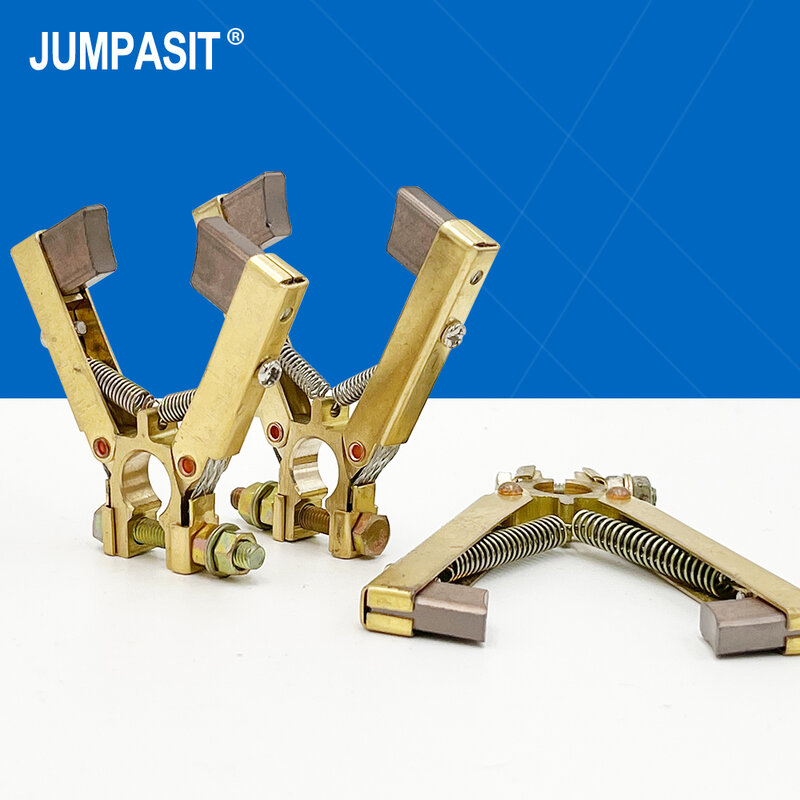 Jumpasit-anillo deslizante en forma de V, soporte de cepillo de carbono de cobre, 6x12, 8x12, 6,5x20, montaje Universal de máquina de embalaje, 10A, 30A, 13A, 15A
