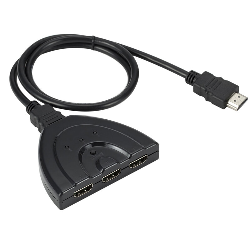 4K * 2K 3D Mini 3-portowy przełącznik kompatybilny z HDMI 1.4b 4K przejsciówka 1080P 3 w 1 wyjściowy Port koncentratora dla DVD HDTV Xbox PS3 PS4