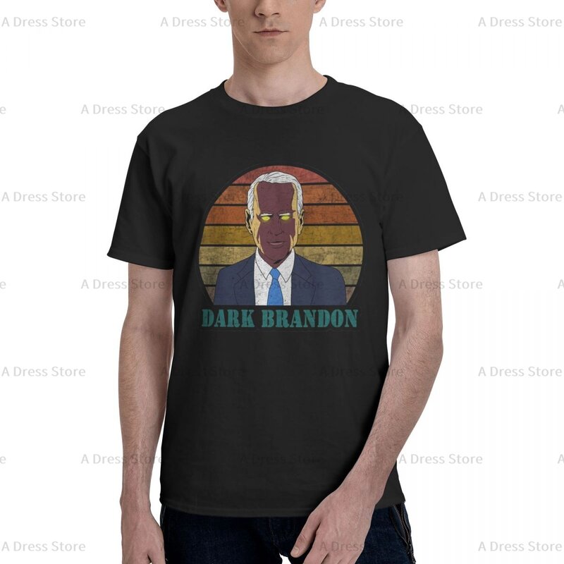 다크니스 바이든 다크 브랜든 2024 남성용 라운드넥 오버사이즈 티셔츠, 노벨티 라운드넥 티셔츠, 여름 선물