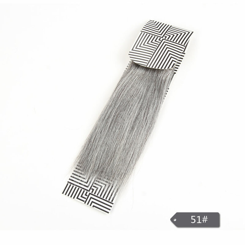 Sleek Braziliaanse Yaki Straight Grijs Haar Bundels Gekleurde #44 #34 #280 51 # Voor Zwarte Remy Human hair Extensions