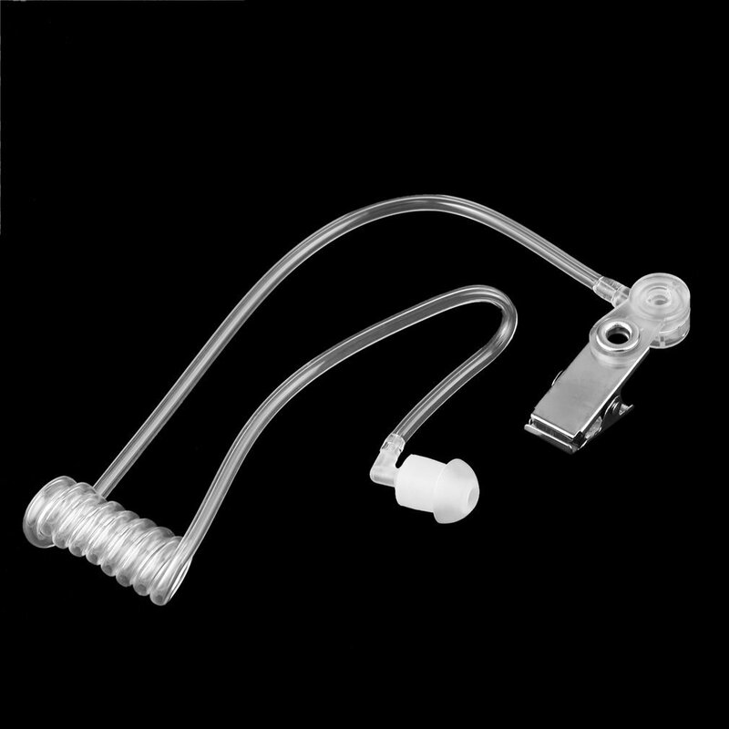 Ordinary 3.5mm Single Listen/Receive Only Covert Acoustic Tube Earpiece Headset For Two Way Radio Speaker Mic Microphone