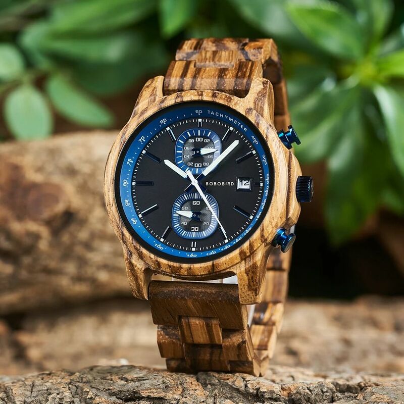 NEW ARRIVAL! BOBO BIRD Stylish Men's Watches, 2 Sub Dial Chronograph, Date Display, Support OEM Customized Dropshipping