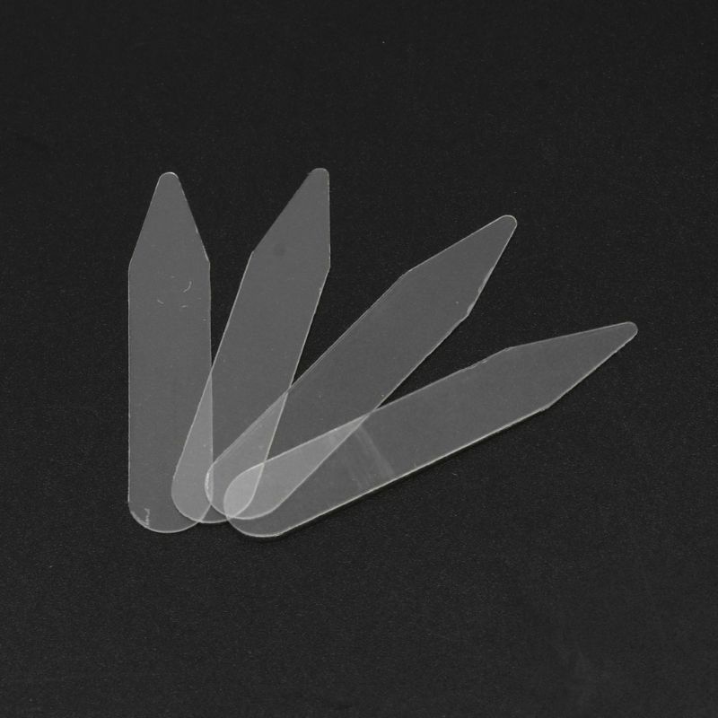 Collar Stiffeners Stay For Dress Shirt Men Gifts Clear Plastic Collar Stays 55mm T8NB