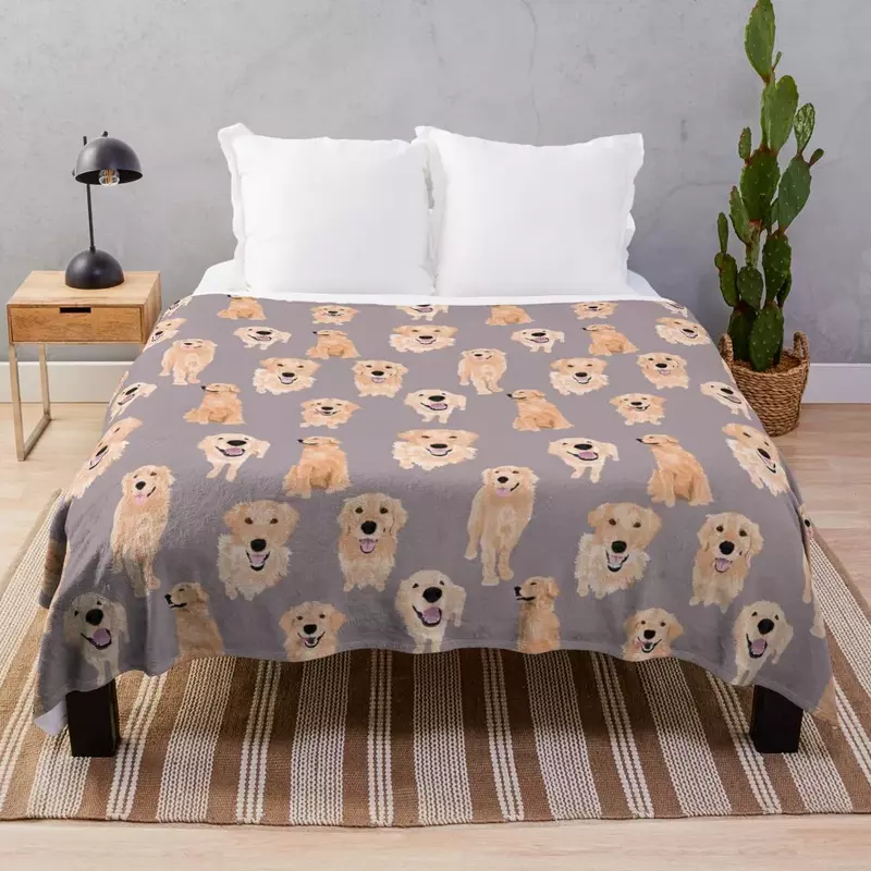 Golden Retriever Throw Blanket blankets and throws Bed covers Fluffy Softs Vintage Blankets