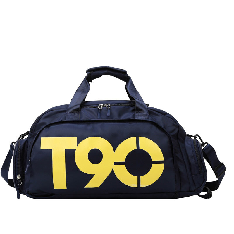 Impermeável Sports Gym Bag para homens e mulheres, mochila de fitness ao ar livre, espaço separado para sapatos, esconder mochila, T90, novo