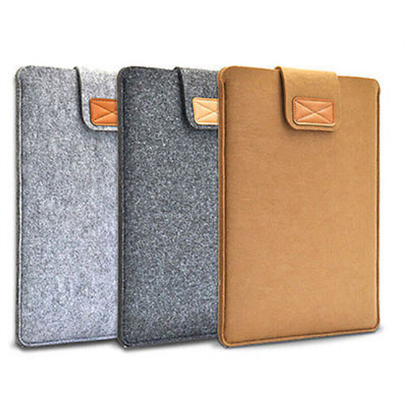 Voelde Mouw Slim Tablet Case Cover Tas Voor Macbooks Air Pro 11 13 15 Inch Effen Kleur Tablet Opbergtas