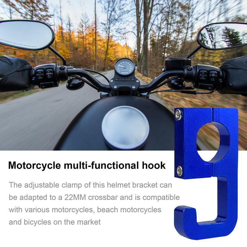 Крючки-вешалки на руль мотоцикла, алюминиевые рулонные крючки для шлема и мотоцикла