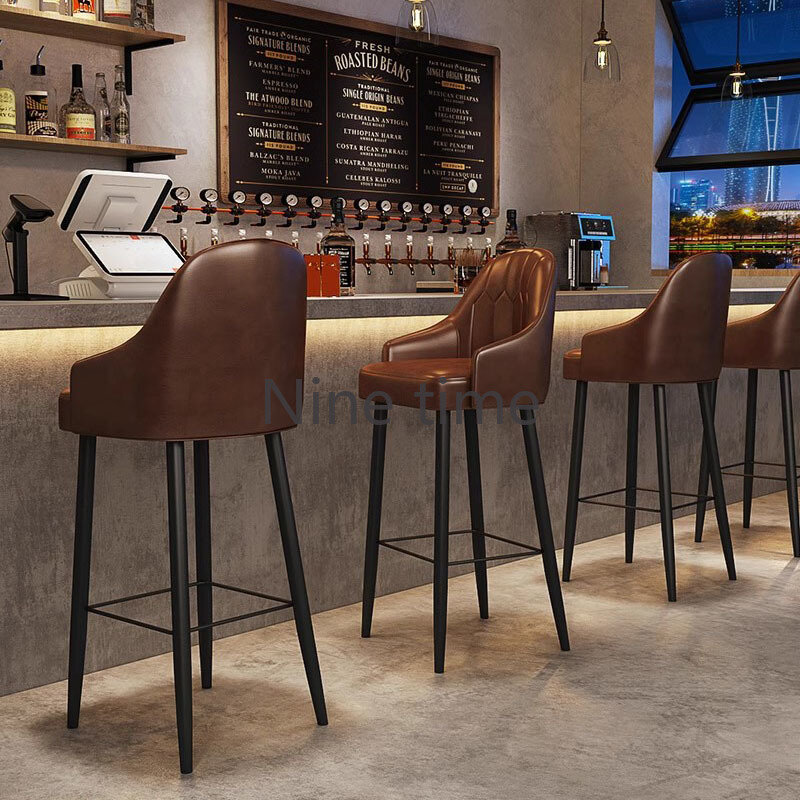 Reception High Luxury Dining Bar Chairs Accent Nordic Modern Library Kitchen Bar Chairs Office Swiver Taburete Alto Furniture