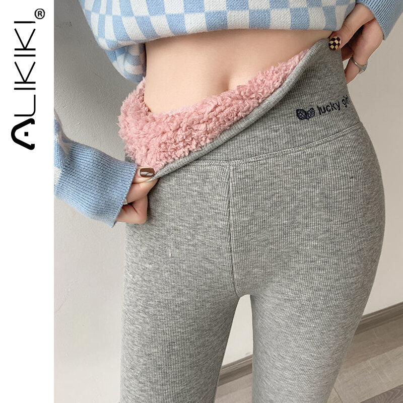 Ladies Winter Warm Thick Tights Thermal Leggings Fleece Lined Pants Skinny Long Johns Thermos Pantyhose Plus Size For Women