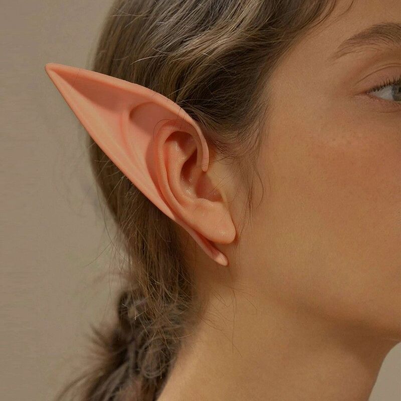 لطيف دور اللعب كوس اكسسوارات التصوير الدعائم النساء أقراط الأذن الكفة مجوهرات Elf آذان كاذبة