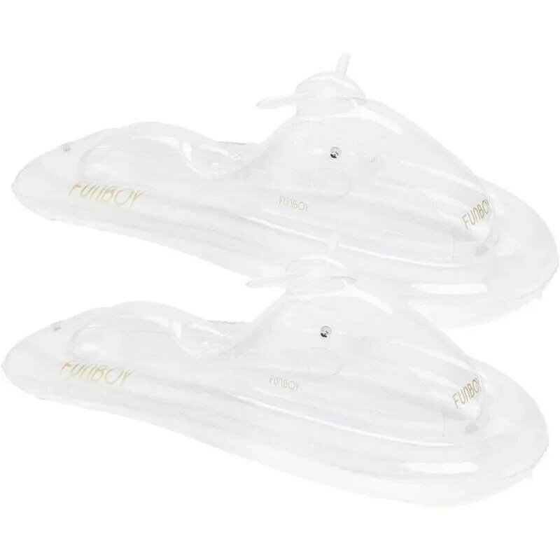 Winter Fun Inflatable Snowmobile, Two Pack, Clear Two Pack