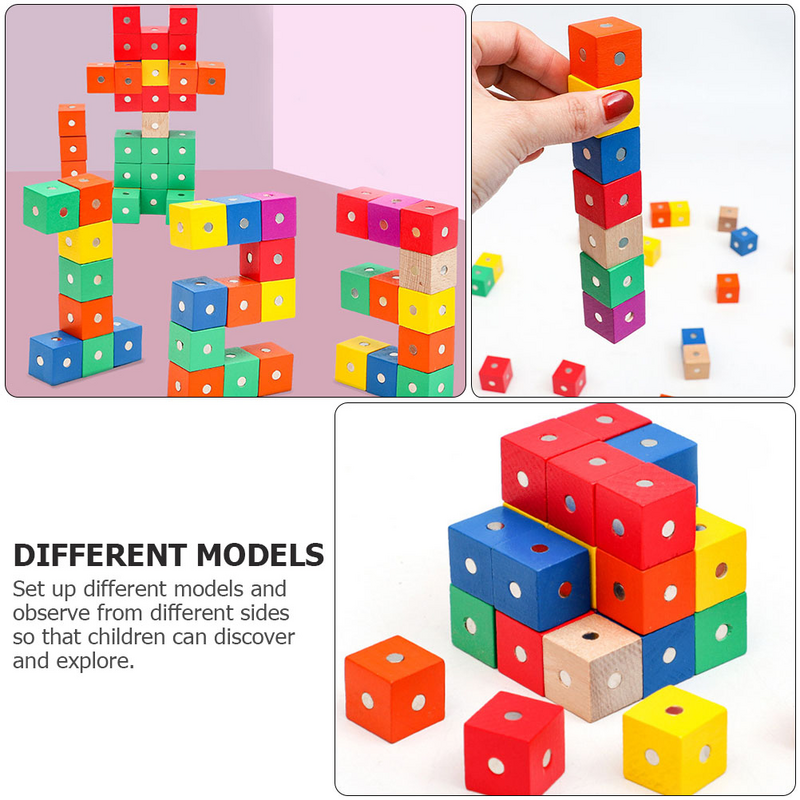 30pcs giocattoli per bambini innovativo cubo magnetico giocattolo sensoriale a blocchi magnetici (colore casuale)