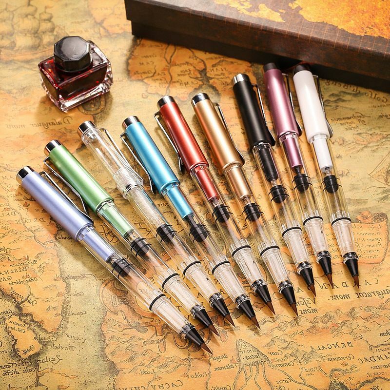 9pcs Soft Hair Colored Brush Pen Watercolor Painting Writing Tool School Office Supply Student Artist Calligraphy Stationery Br7