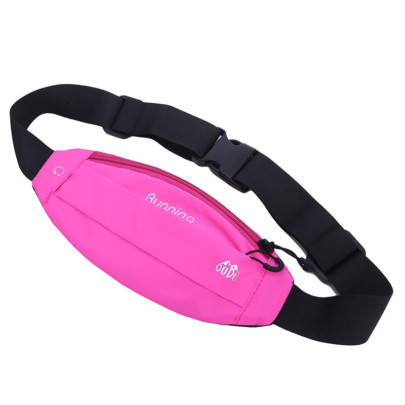 Tas Pinggang ponsel, kantung pinggang reflektif berlari malam hari untuk olahraga luar ruangan tahan air
