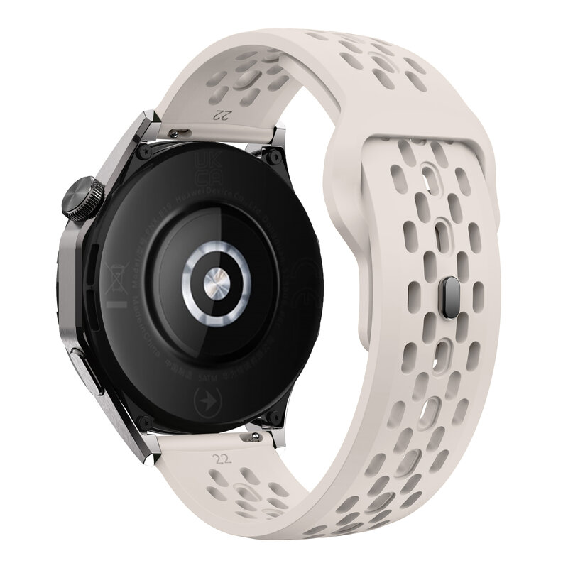 IPANWEY jam tangan gesper terbalik, ikat jam tangan olahraga silikon pelepasan cepat 18 19 20 22mm untuk Huawei Garmin